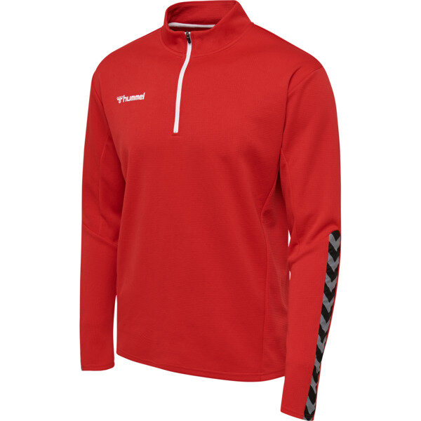Hummel hmlAUTHENTIC HALF ZIP SWEATSHIRT - TRUE RED - L