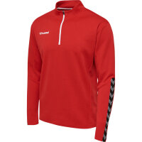 Hummel hmlAUTHENTIC HALF ZIP SWEATSHIRT - TRUE RED - M