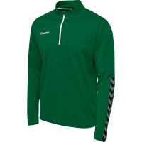 Hummel hmlAUTHENTIC HALF ZIP SWEATSHIRT - EVERGREEN - 3XL