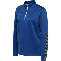 Hummel hmlAUTHENTIC HALF ZIP SWEATSHIRT WOMAN - TRUE BLUE - L