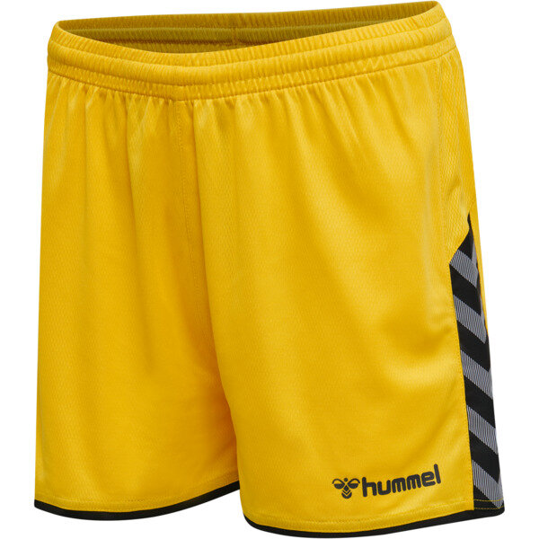 Hummel hmlAUTHENTIC POLY SHORTS WOMAN - SPORTS YELLOW/BLACK - XS