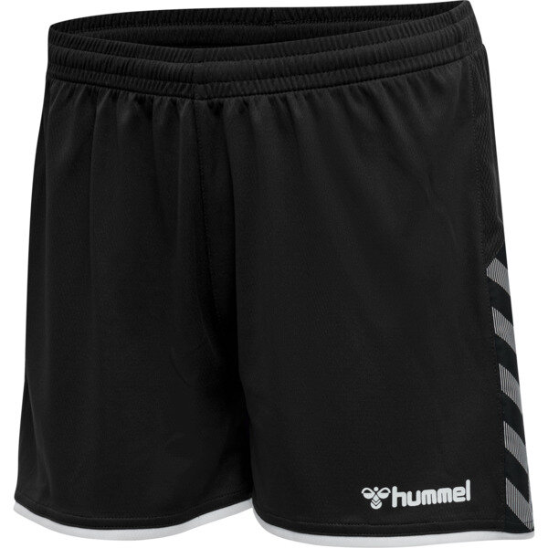 Hummel hmlAUTHENTIC POLY SHORTS WOMAN - BLACK/WHITE - L