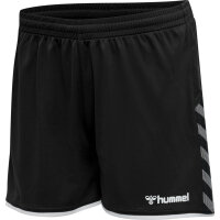 Hummel hmlAUTHENTIC POLY SHORTS WOMAN - BLACK/WHITE - M