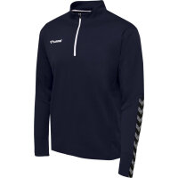Hummel hmlAUTHENTIC HALF ZIP SWEATSHIRT - MARINE - XL