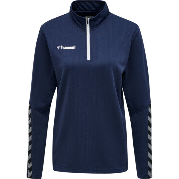 Hummel hmlAUTHENTIC HALF ZIP SWEATSHIRT WOMAN - MARINE - XS