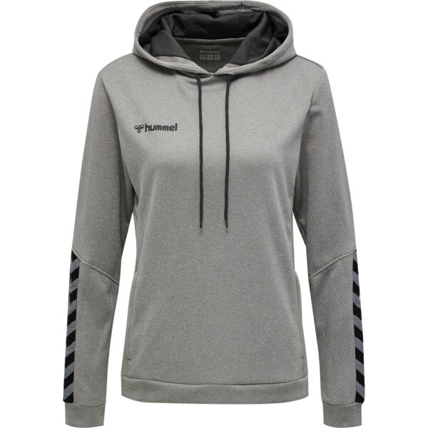 Hummel hmlAUTHENTIC POLY HOODIE WOMAN - GREY MELANGE - XL