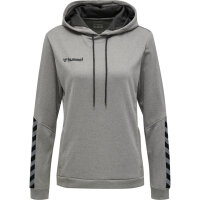 Hummel hmlAUTHENTIC POLY HOODIE WOMAN - GREY MELANGE - XS