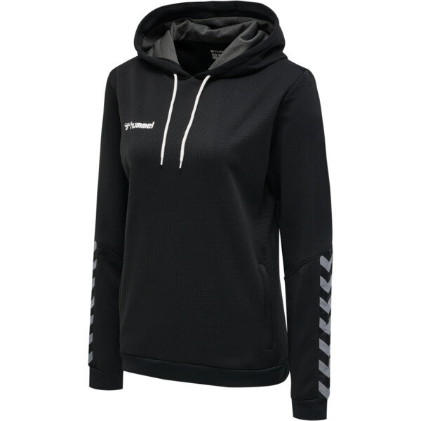 Hummel hmlAUTHENTIC POLY HOODIE WOMAN - BLACK/WHITE - L