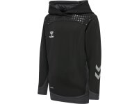 hmlLEAD POLY HOODIE KIDS - BLACK - 164