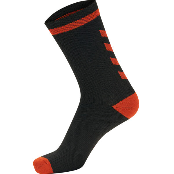 Hummel ELITE INDOOR SOCK LOW - BLACK/RED - 39/42