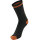 Hummel ELITE INDOOR SOCK LOW - BLACK/ORANGE TIGER - 35/38