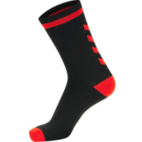 Hummel ELITE INDOOR SOCK LOW - BLACK/DIVA PINK - 46/48