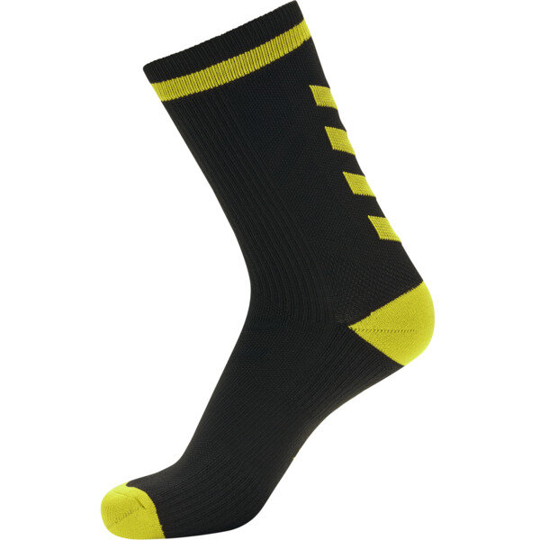 Hummel ELITE INDOOR SOCK LOW - BLACK/BLAZING YELLOW - 46/48