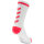 Hummel ELITE INDOOR SOCK LOW - WHITE/DIVA PINK - 39/42