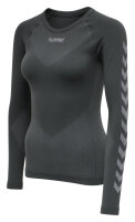 HUMMEL FIRST SEAMLESS JERSEY L/S WOMAN DARK GREY/LIGHT GREY M-L