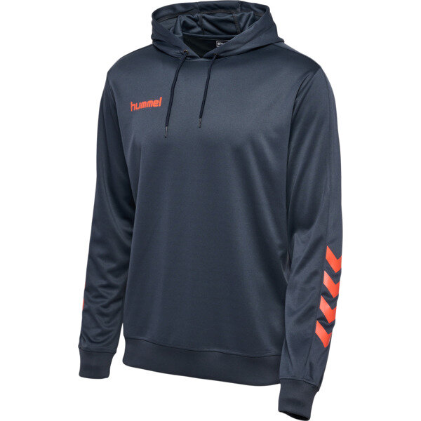 Hummel hmlPROMO POLY HOODIE - OMBRE BLUE/NASTURTIUM - M