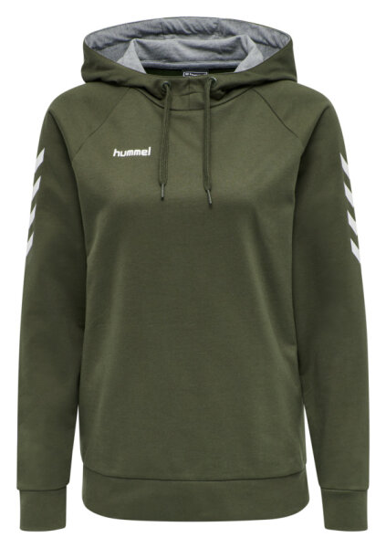 Hummel HMLGO COTTON HOODIE WOMAN - GRAPE LEAF - S
