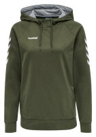Hummel HMLGO COTTON HOODIE WOMAN - GRAPE LEAF - XS