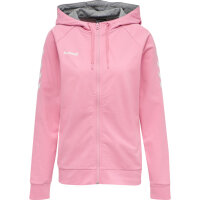 Hummel HMLGO COTTON ZIP HOODIE WOMAN - COTTON CANDY - L