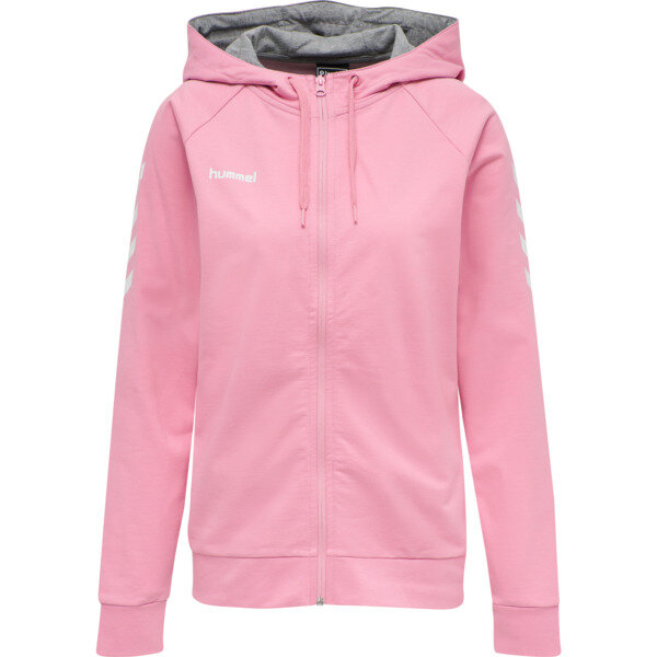 Hummel HMLGO COTTON ZIP HOODIE WOMAN - COTTON CANDY - S