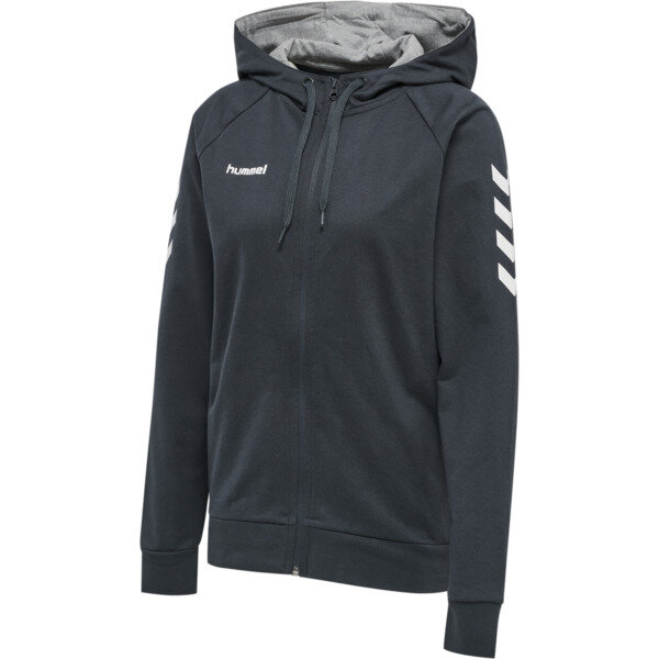 Hummel HMLGO COTTON ZIP HOODIE WOMAN - INDIA INK - XS