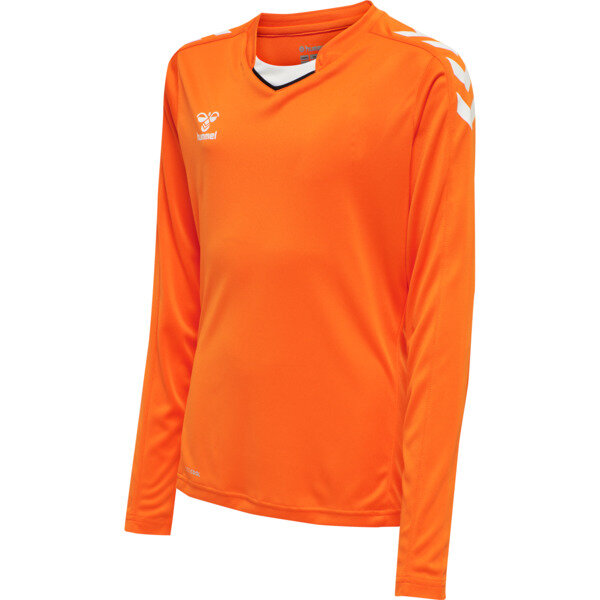 Hummel hmlCORE XK POLY JERSEY L/S KIDS - ORANGE TIGER - 116