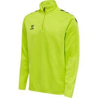 Hummel hmlCORE XK HALF ZIP POLY SWEAT - LIME POPSICLE - L