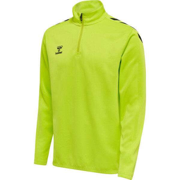 Hummel hmlCORE XK HALF ZIP POLY SWEAT - LIME POPSICLE - M