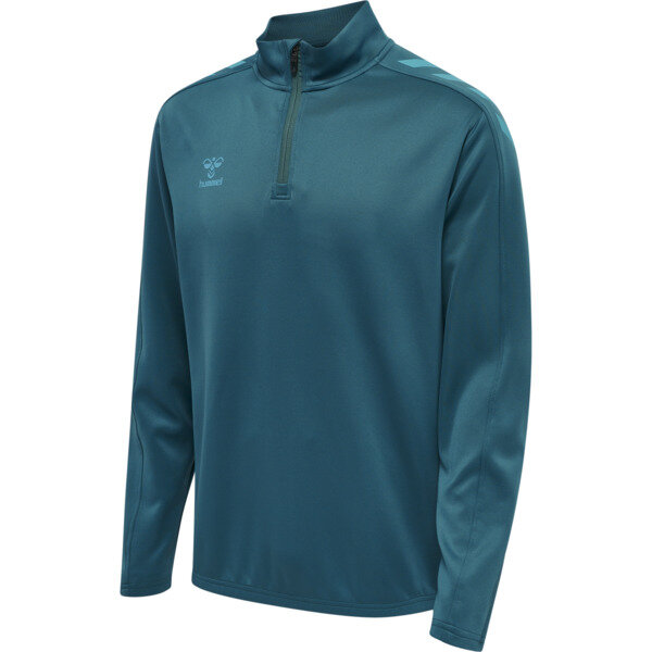 Hummel hmlCORE XK HALF ZIP POLY SWEAT - BLUE CORAL - M