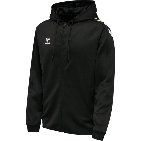 Hummel hmlCORE XK POLY ZIP HOOD SWEAT - BLACK - S