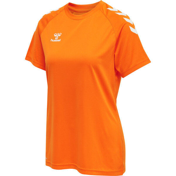 Hummel hmlCORE XK CORE POLY T-SHIRT S/S WOMAN - ORANGE TIGER - XL