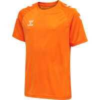 Hummel hmlCORE XK CORE POLY T-SHIRT S/S KIDS - ORANGE TIGER - 164