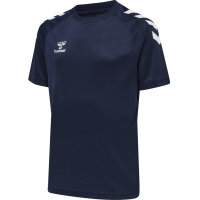 Hummel hmlCORE XK CORE POLY T-SHIRT S/S KIDS - MARINE - 140