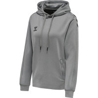 Hummel hmlCORE XK POLY SWEAT HOODIE WOMAN - GREY MELANGE - S