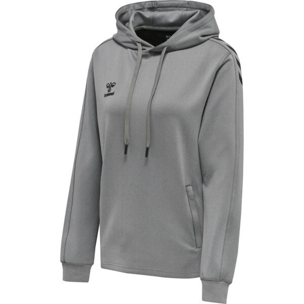 Hummel hmlCORE XK POLY SWEAT HOODIE WOMAN - GREY MELANGE - XL