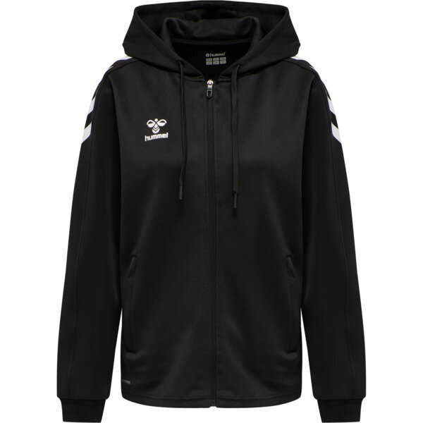 Hummel hmlCORE XK POLY ZIP HOOD SWEAT WOMAN - BLACK - XS