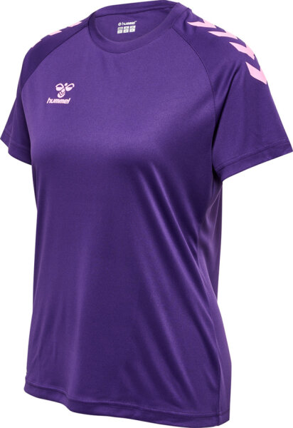 Hummel hmlCORE XK CORE POLY T-SHIRT S/S WOMAN - ACAI - L