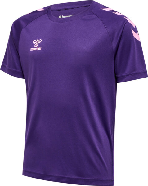 Hummel hmlCORE XK CORE POLY T-SHIRT S/S KIDS - ACAI - 140