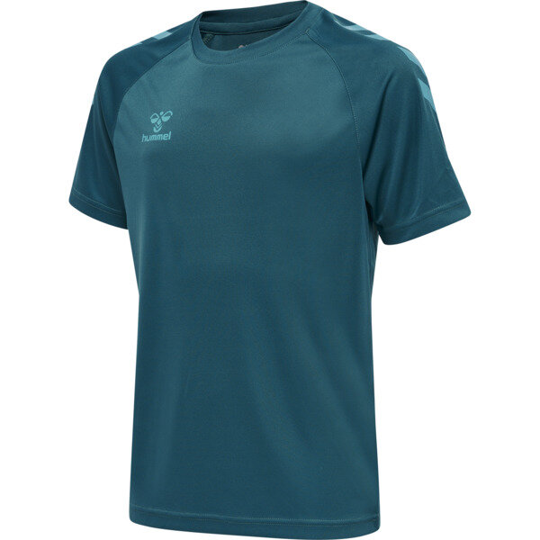 Hummel hmlCORE XK CORE POLY T-SHIRT S/S KIDS - BLUE CORAL - 116