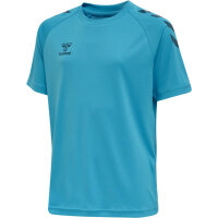 Hummel hmlCORE XK CORE POLY T-SHIRT S/S KIDS - BLUE DANUBE - 140