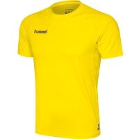 Hummel HML FIRST PERFORMANCE JERSEY S/S Gelb Größe M