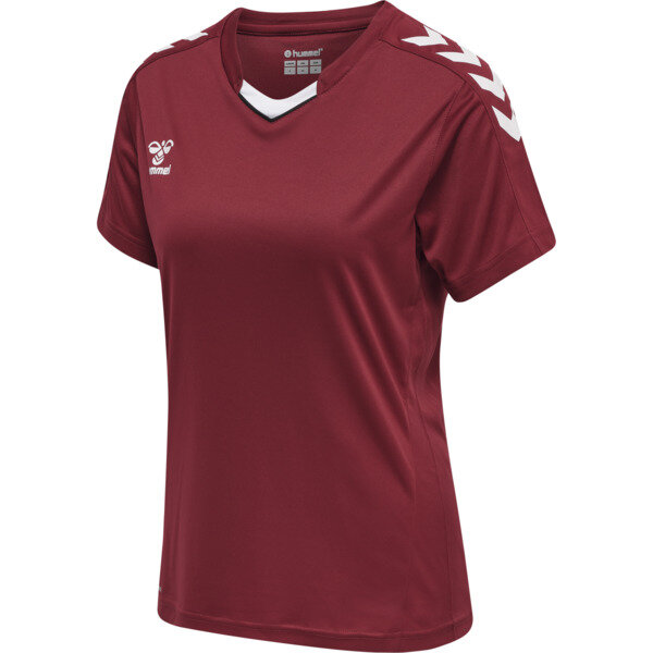 Hummel    hmlCORE XK POLY JERSEY S/S WOMAN MAROON S