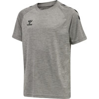 Hummel hmlCORE XK CORE POLY T-SHIRT S/S KIDS - GREY MELANGE - 128