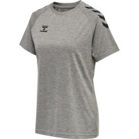 Hummel hmlCORE XK CORE POLY T-SHIRT S/S WOMAN - GREY MELANGE - M