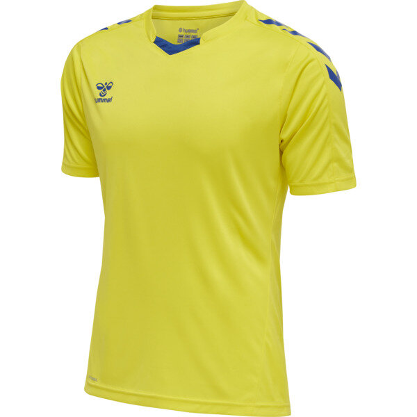 Hummel hmlCORE XK POLY JERSEY S/S - BLAZING YELLOW/TRUE BLUE - XL
