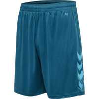 hmlCORE XK POLY SHORTS - TRUE BLUE/BLAZING YELLOW - 3XL