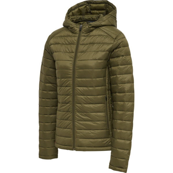 Hummel hmlRED QUILTED HOOD JACKET WOMAN - DARK OLIVE - L