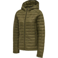 Hummel hmlRED QUILTED HOOD JACKET WOMAN - DARK OLIVE - M