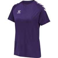 Hummel hmlCORE XK CORE POLY T-SHIRT S/S WOMAN - ACAI/WHITE - XL