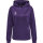 Hummel hmlCORE XK POLY SWEAT HOODIE WOMAN - ACAI/WHITE - XS